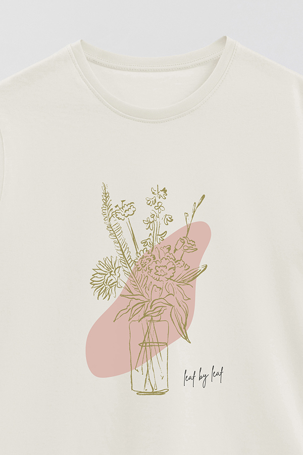 REMERA BASICA ESTAMPADA BT LEAF BY LEAF