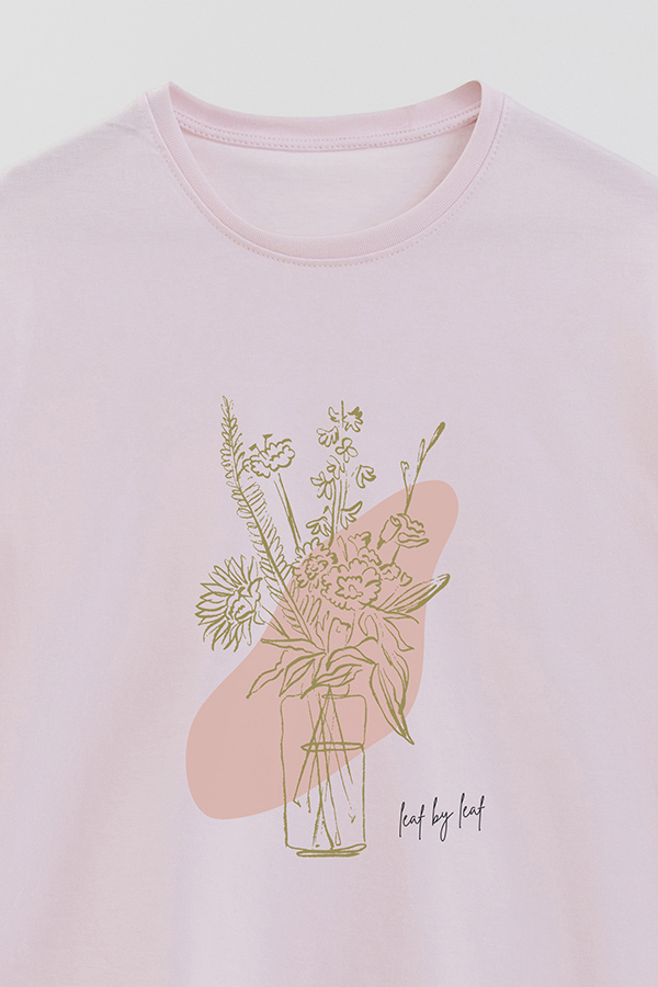 REMERA BASICA ESTAMPADA BT LEAF BY LEAF