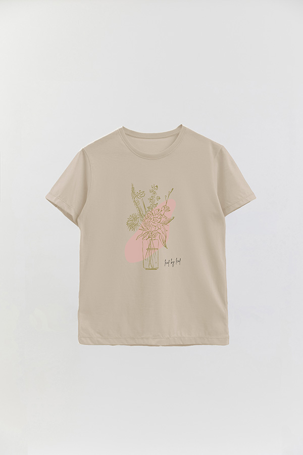 REMERA BASICA ESTAMPADA BT LEAF BY LEAF