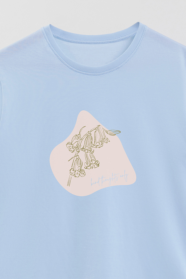 REMERA BASICA ESTAMPADA BT KIND THOUGHTS