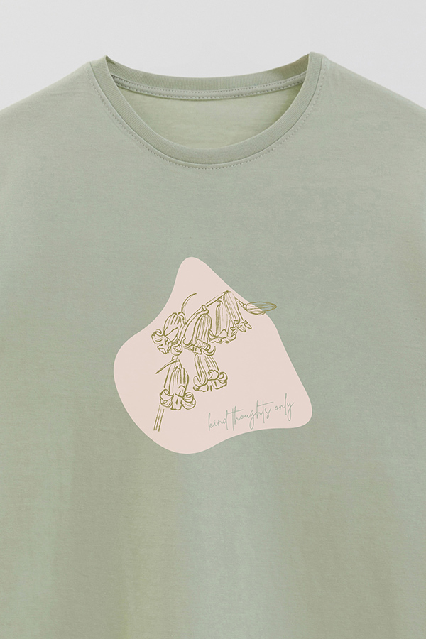 REMERA BASICA ESTAMPADA BT KIND THOUGHTS