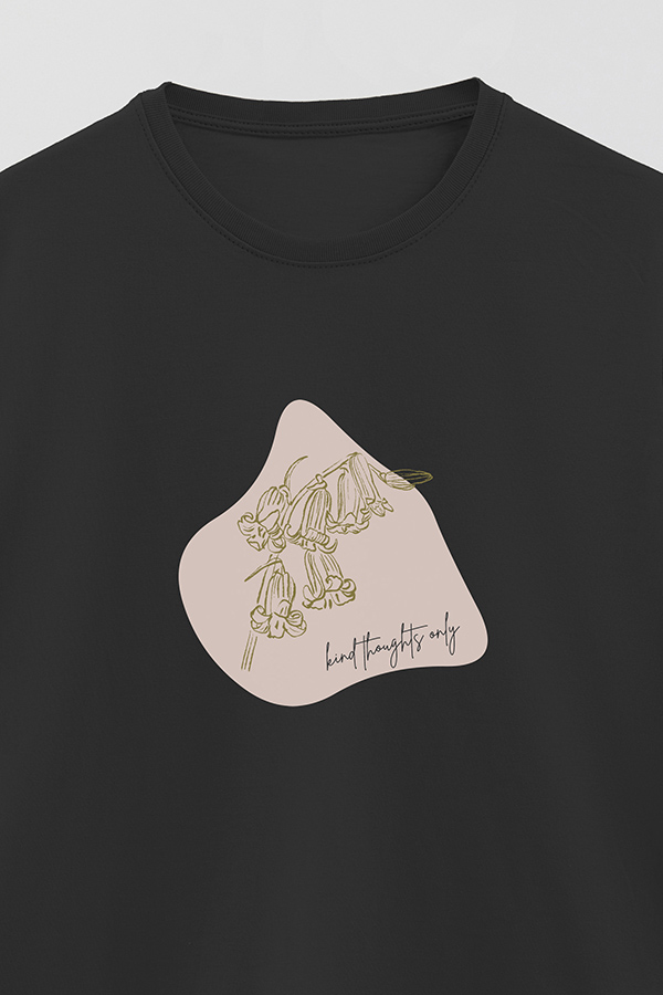 REMERA BASICA ESTAMPADA BT KIND THOUGHTS