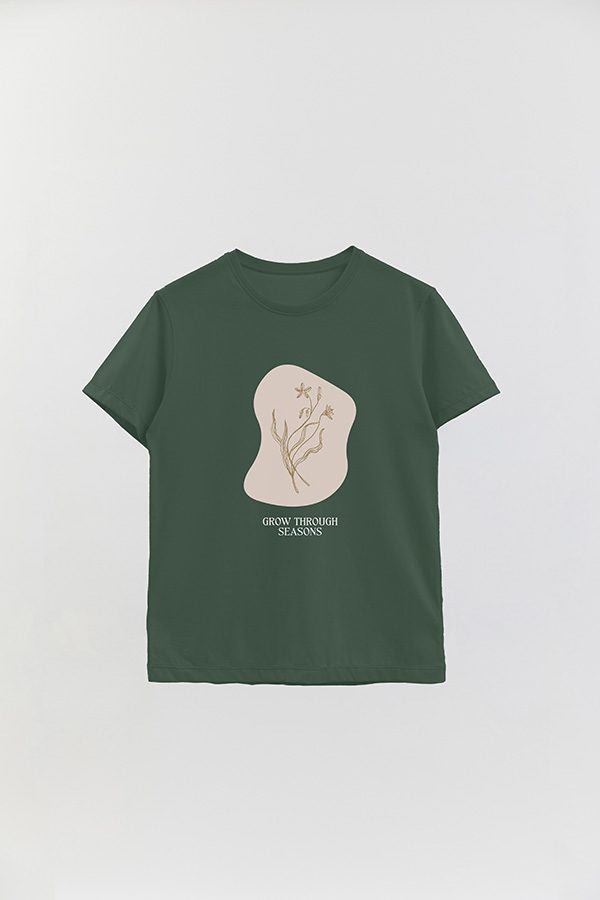 REMERA BASICA ESTAMPADA BT GROW THROUGH