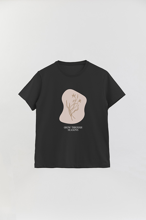 REMERA BASICA ESTAMPADA BT GROW THROUGH