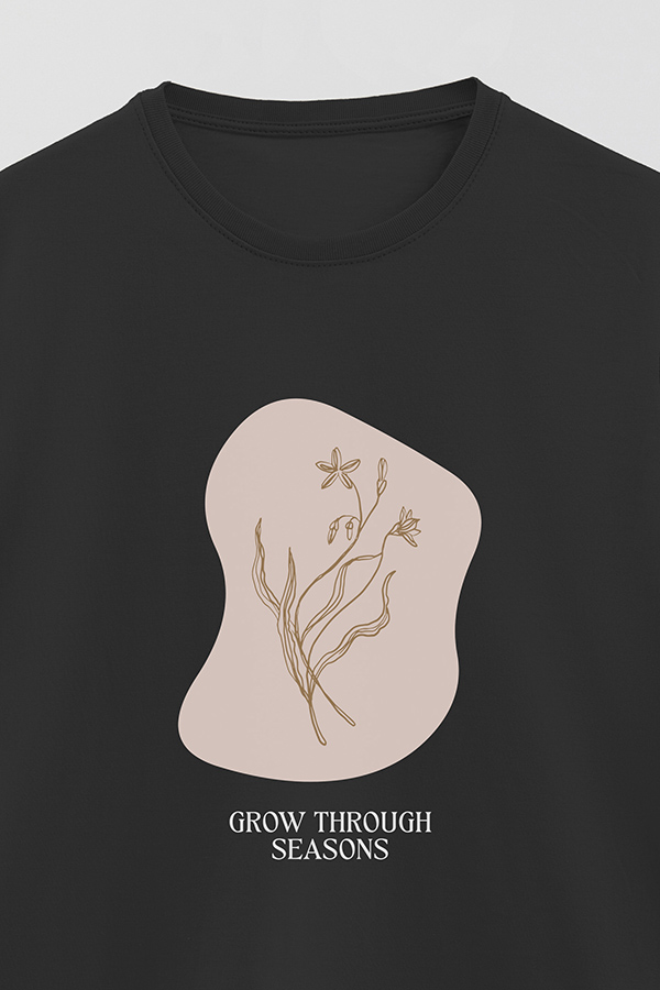 REMERA BASICA ESTAMPADA BT GROW THROUGH