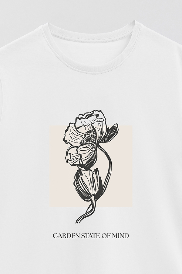 REMERA BASICA ESTAMPADA BT GARDEN STATE