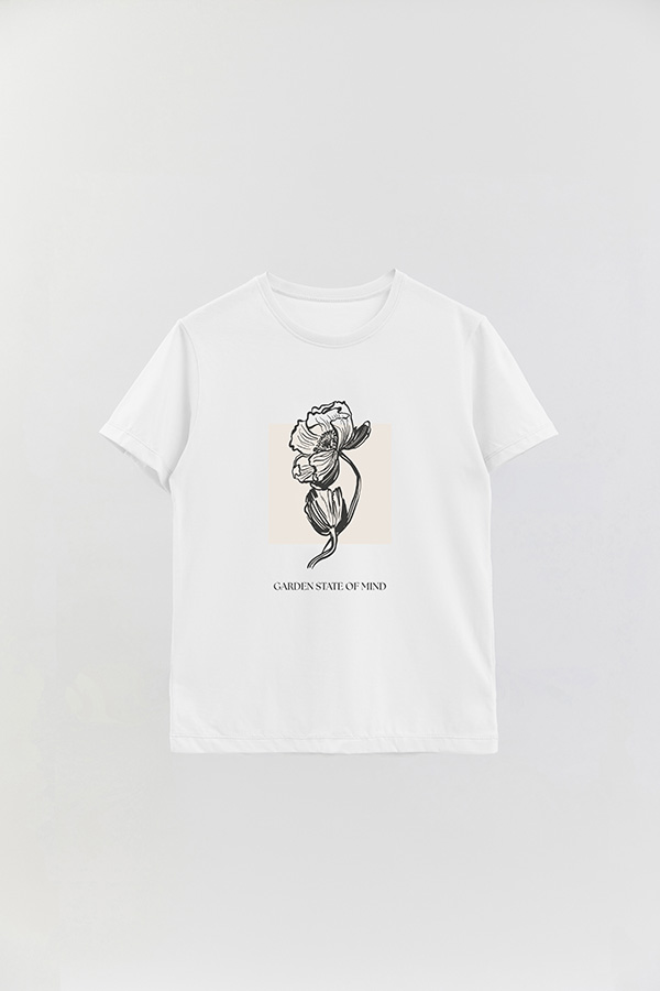 REMERA BASICA ESTAMPADA BT GARDEN STATE