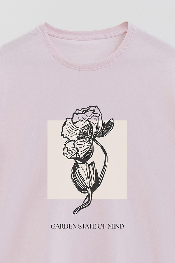REMERA BASICA ESTAMPADA BT GARDEN STATE