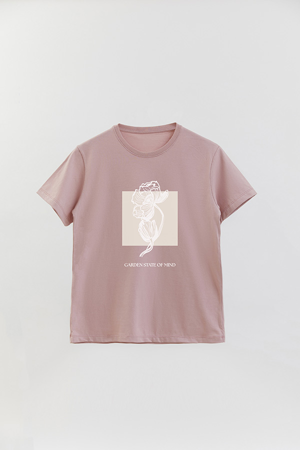 REMERA BASICA ESTAMPADA BT GARDEN STATE