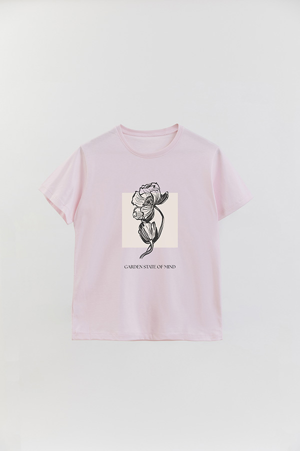 REMERA BASICA ESTAMPADA BT GARDEN STATE