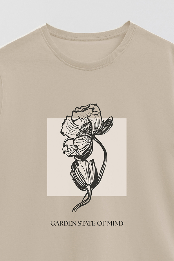 REMERA BASICA ESTAMPADA BT GARDEN STATE