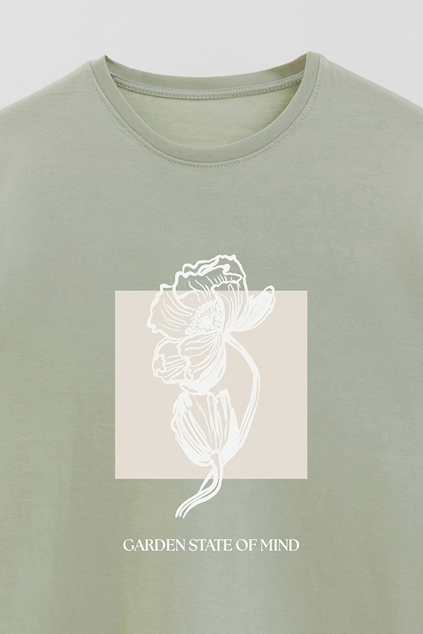 REMERA BASICA ESTAMPADA BT GARDEN STATE
