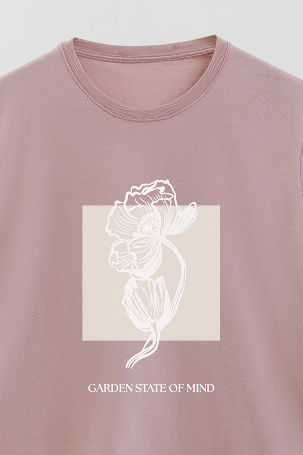 REMERA BASICA ESTAMPADA BT GARDEN STATE
