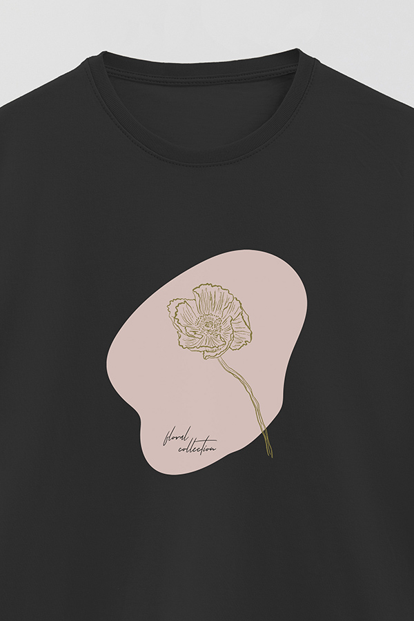 REMERA BASICA ESTAMPADA BT FLORAL COLLECTION