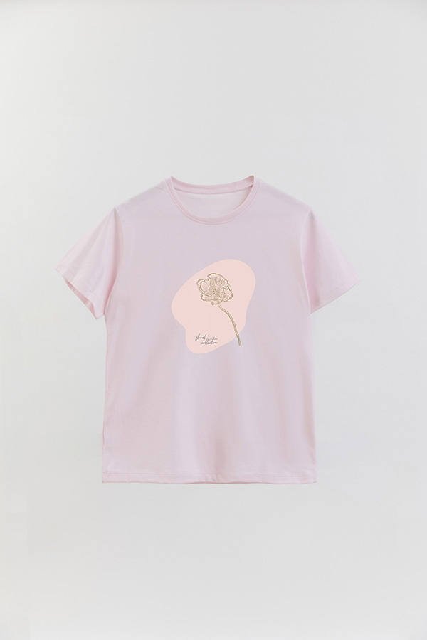 REMERA BASICA ESTAMPADA BT FLORAL