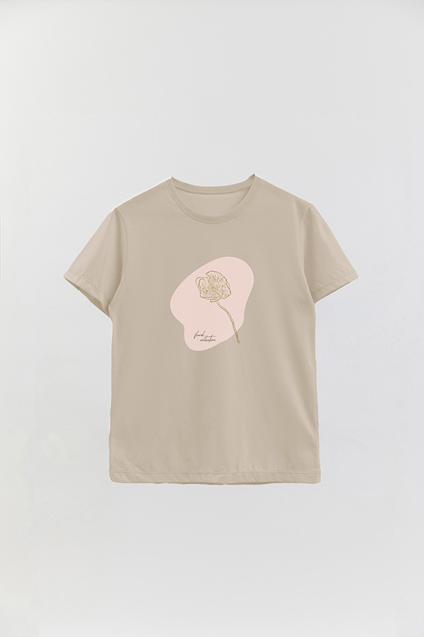 REMERA BASICA ESTAMPADA BT FLORAL