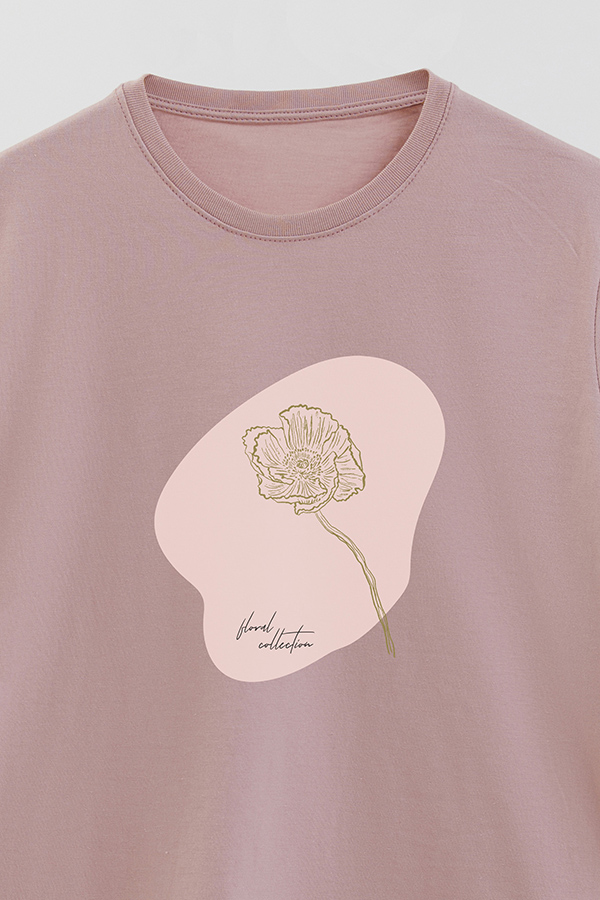 REMERA BASICA ESTAMPADA BT FLORAL