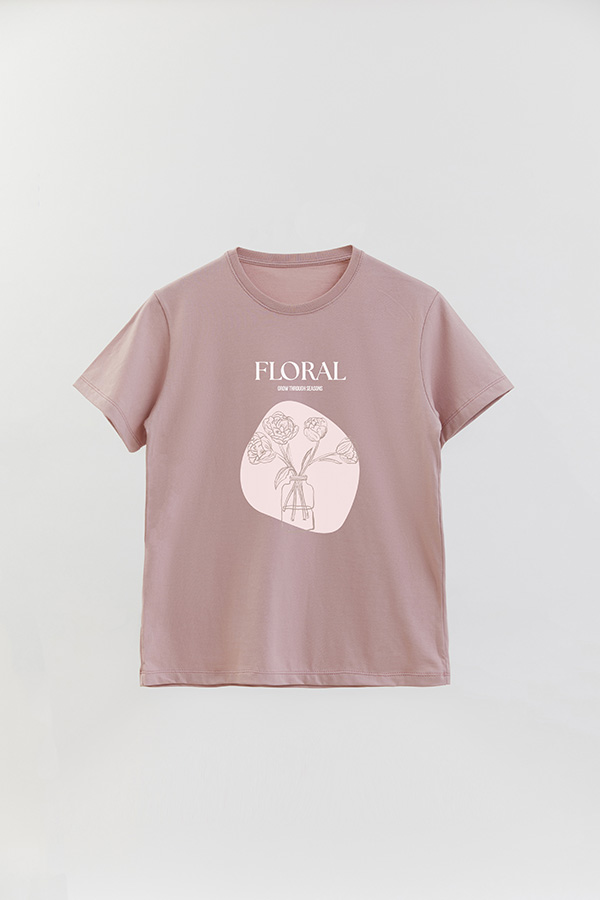 REMERA BASICA ESTAMPADA BT FLORAL