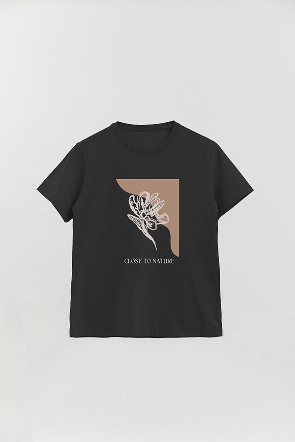 REMERA BASICA ESTAMPADA BT CLOSE TO NATURE