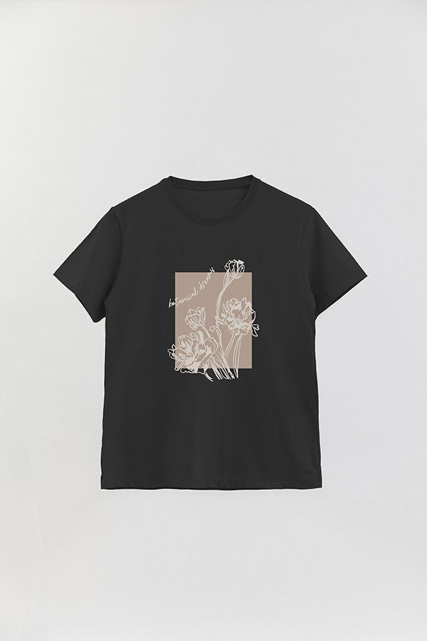 REMERA BASICA ESTAMPADA BT BOTANICAL DREAMS