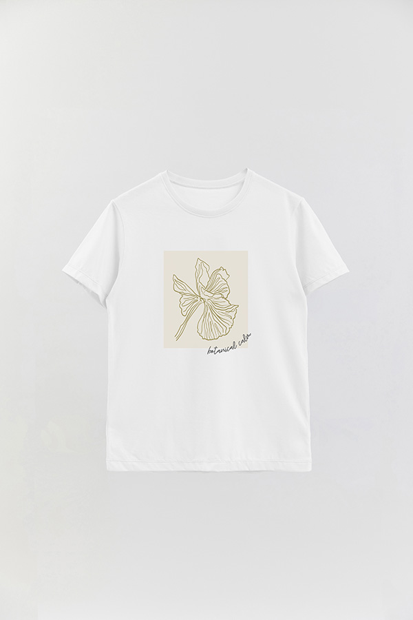 REMERA BASICA ESTAMPADA BT BOTANICAL CALM