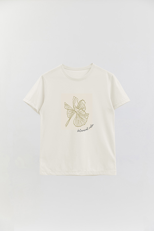 REMERA BASICA ESTAMPADA BT BOTANICAL CALM