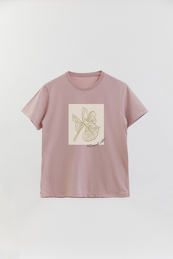 REMERA BASICA ESTAMPADA BT BOTANICAL CALM