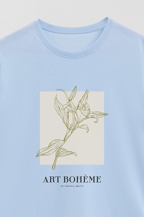REMERA BASICA ESTAMPADA BT ART BOHEME