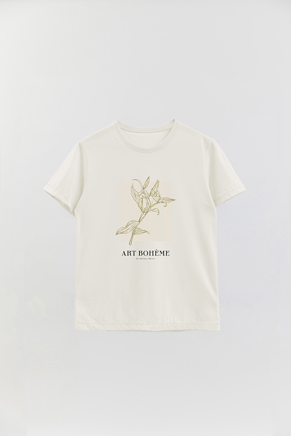 REMERA BASICA ESTAMPADA BT ART BOHEME