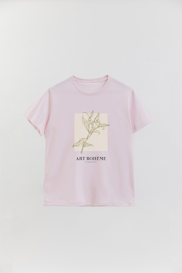 REMERA BASICA ESTAMPADA BT ART BOHEME
