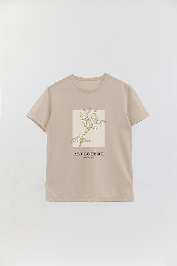 REMERA BASICA ESTAMPADA BT ART BOHEME