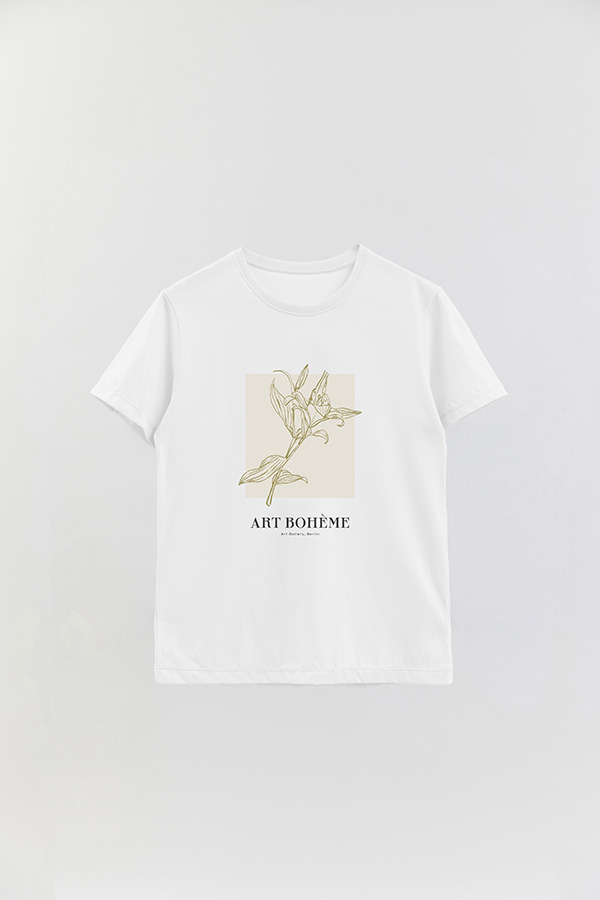REMERA BASICA ESTAMPADA BT ART BOHEME