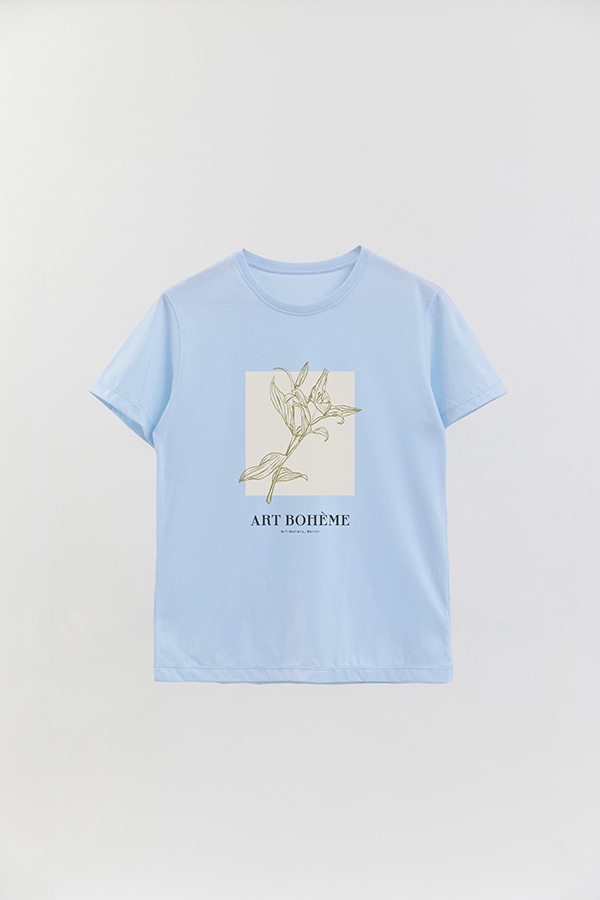 REMERA BASICA ESTAMPADA BT ART BOHEME