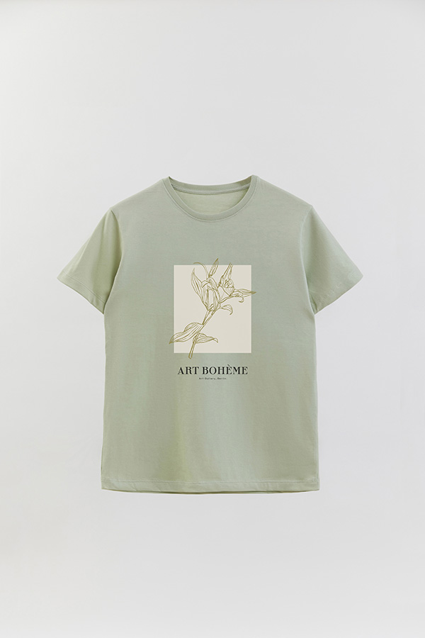 REMERA BASICA ESTAMPADA BT ART BOHEME