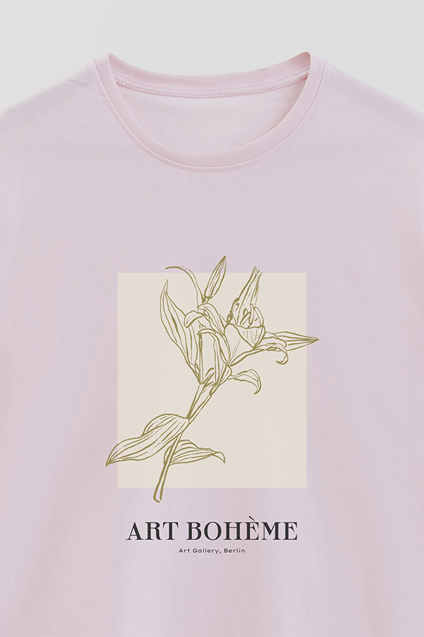REMERA BASICA ESTAMPADA BT ART BOHEME
