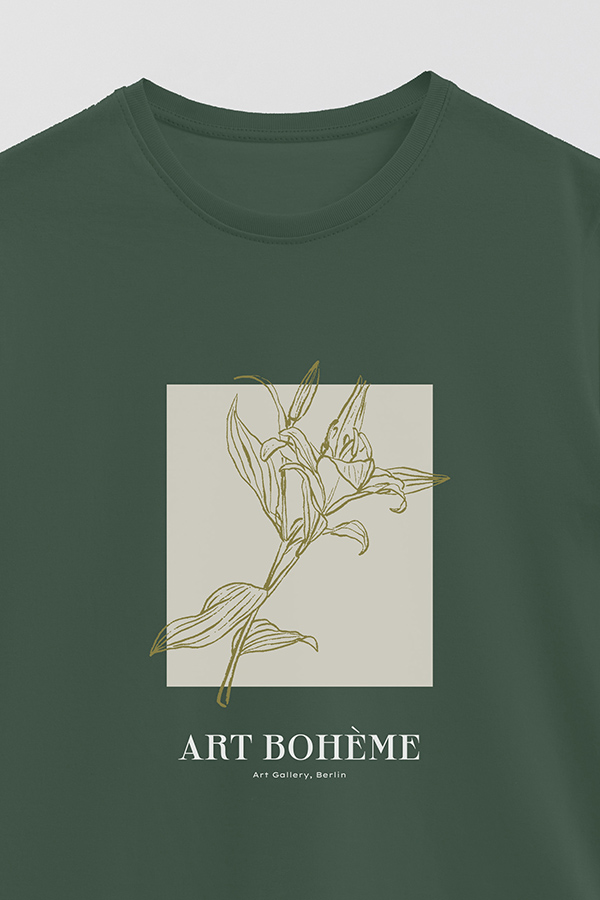 REMERA BASICA ESTAMPADA BT ART BOHEME