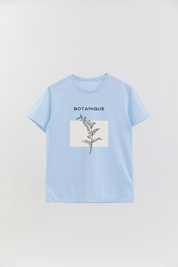 REMERA BASICA ESTAMPADA BT BOTANIQUE