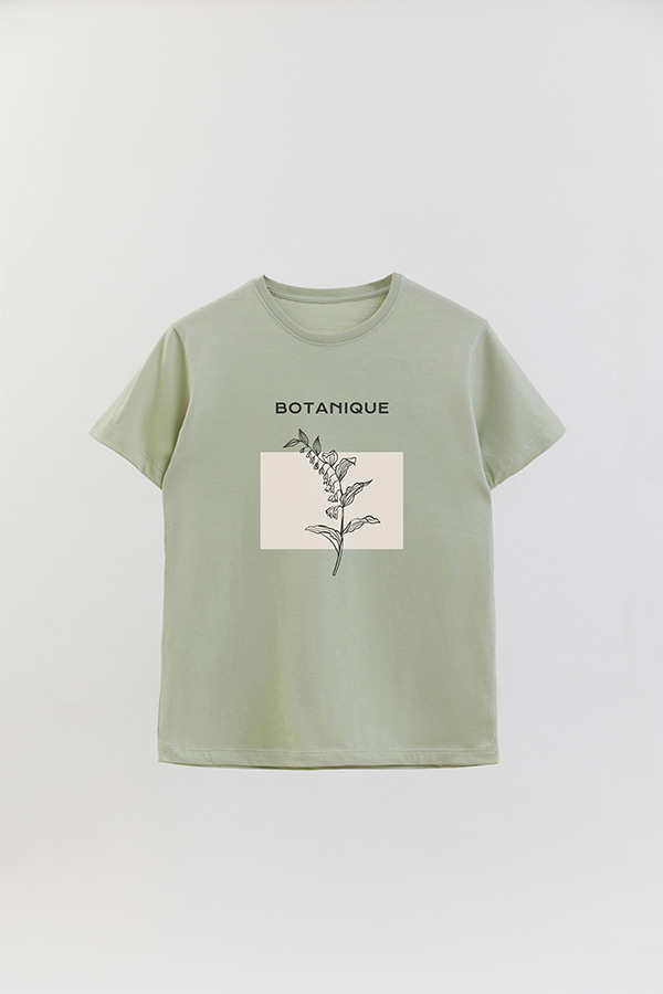REMERA BASICA ESTAMPADA BT BOTANIQUE