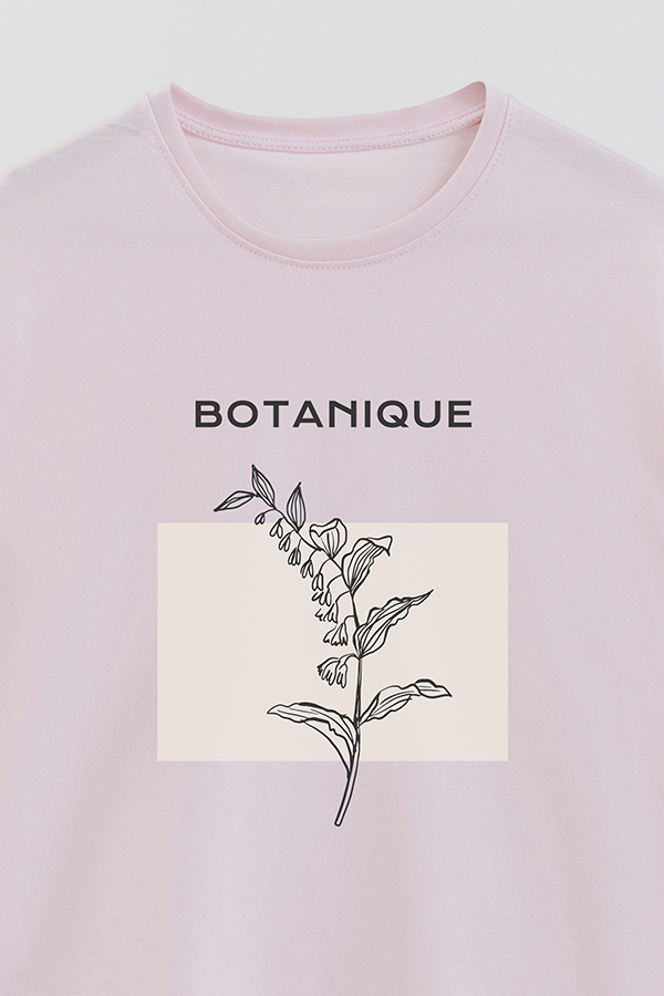 REMERA BASICA ESTAMPADA BT BOTANIQUE
