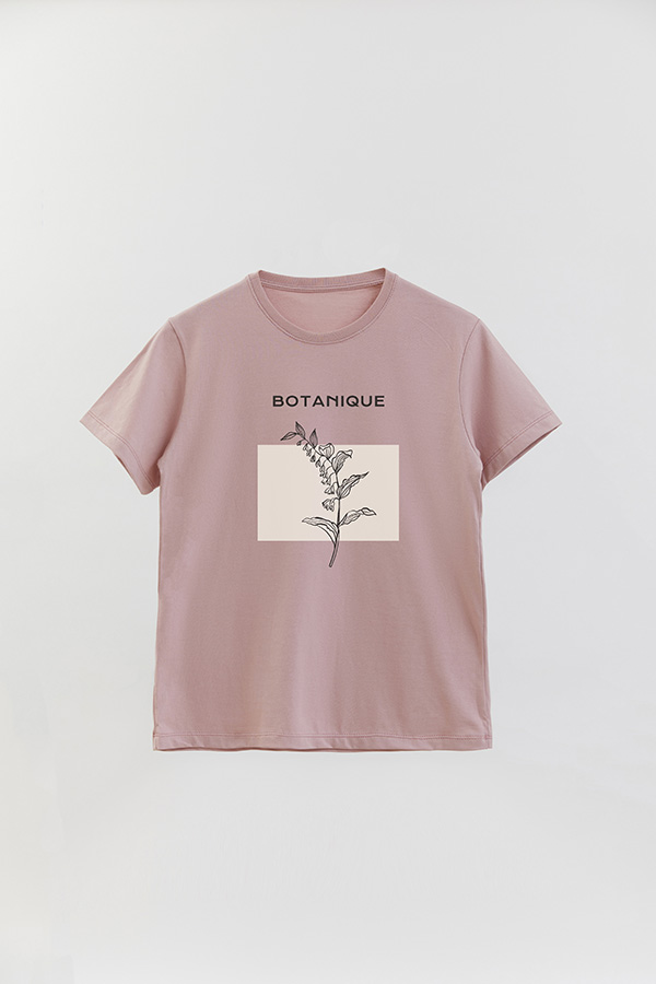 REMERA BASICA ESTAMPADA BT BOTANIQUE