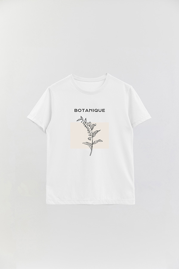REMERA BASICA ESTAMPADA BT BOTANIQUE