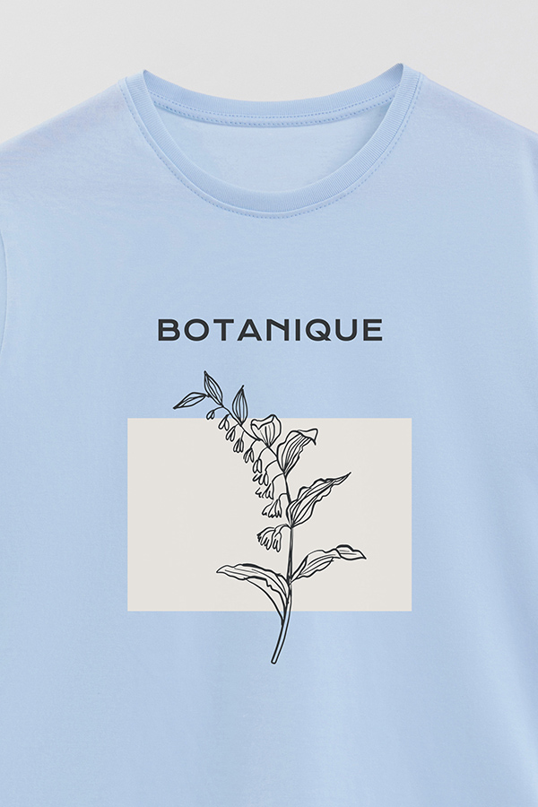 REMERA BASICA ESTAMPADA BT BOTANIQUE