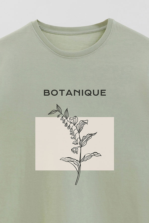 REMERA BASICA ESTAMPADA BT BOTANIQUE