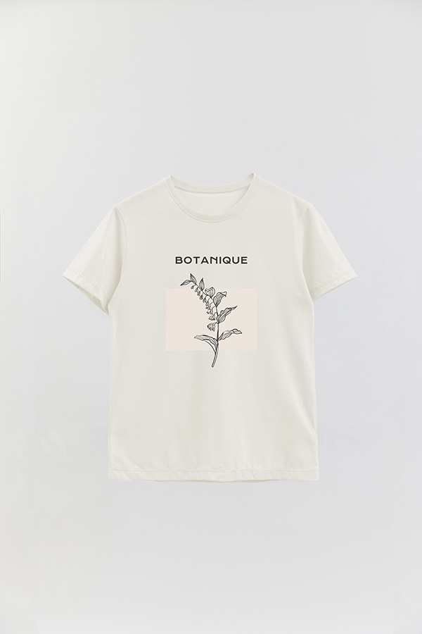 REMERA BASICA ESTAMPADA BT BOTANIQUE