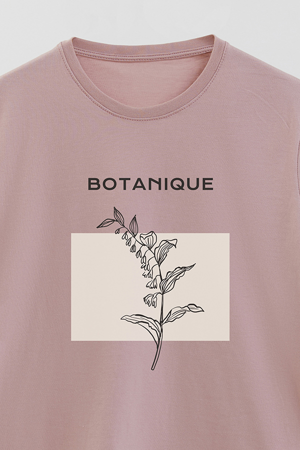 REMERA BASICA ESTAMPADA BT BOTANIQUE
