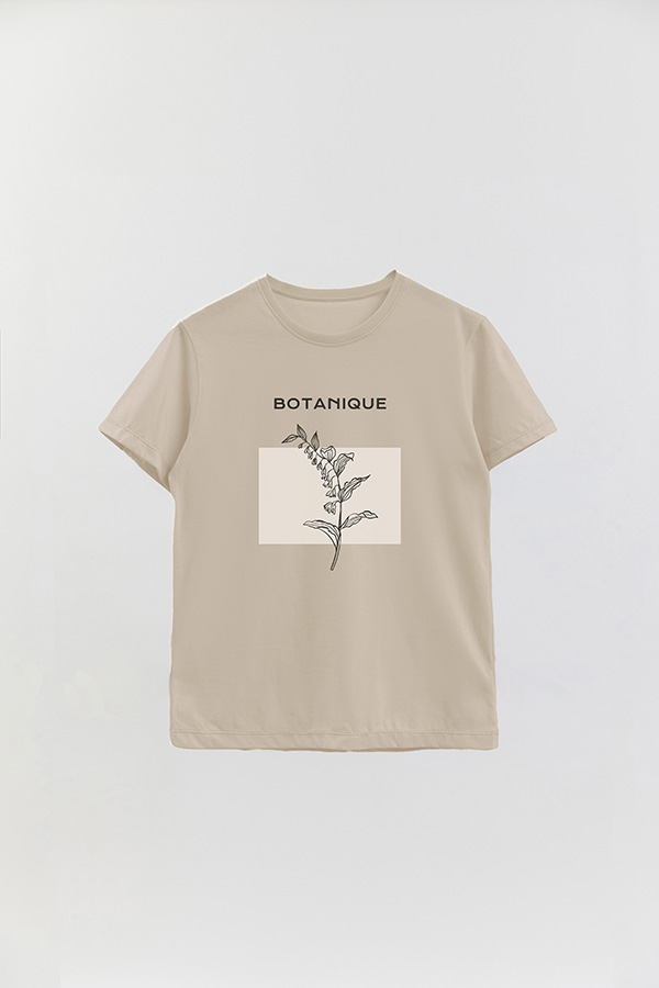 REMERA BASICA ESTAMPADA BT BOTANIQUE