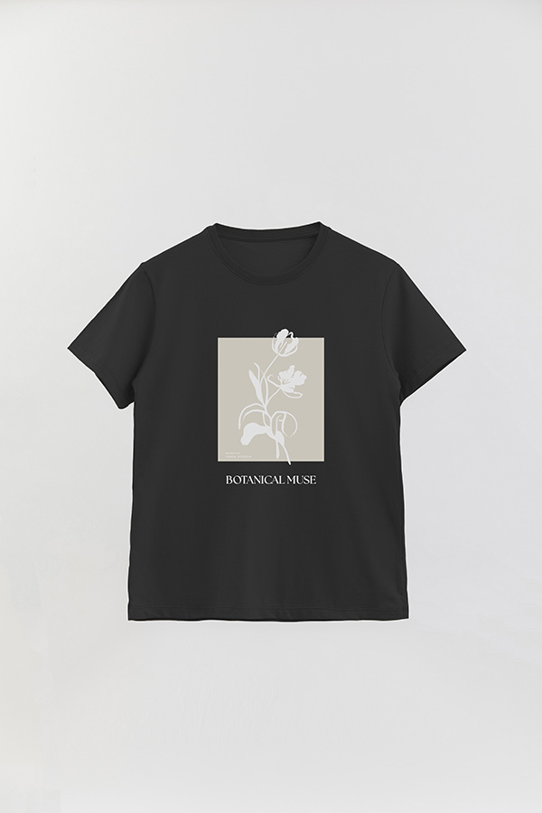 REMERA BASICA ESTAMPADA BT BOTANICAL MUSE