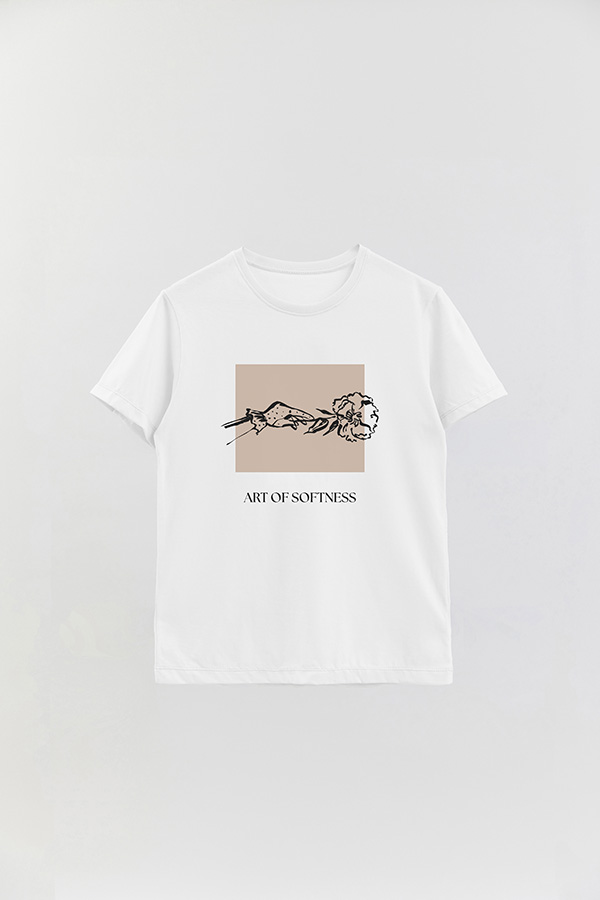 REMERA BASICA ESTAMPADA BT ART OF SOFTNESS