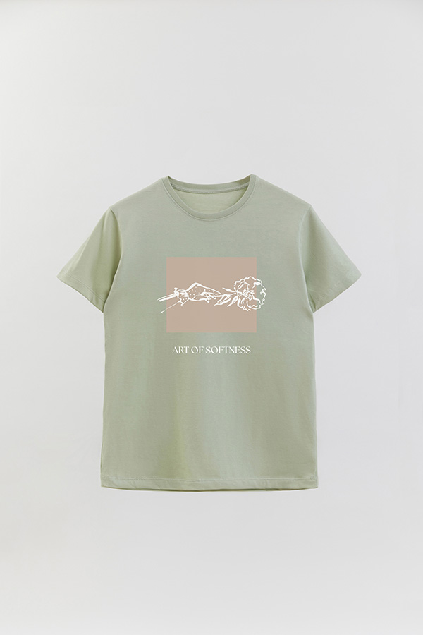 REMERA BASICA ESTAMPADA BT ART OF SOFTNESS