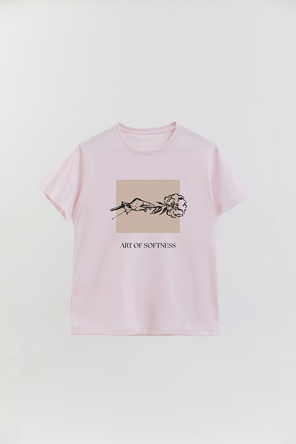 REMERA BASICA ESTAMPADA BT ART OF SOFTNESS